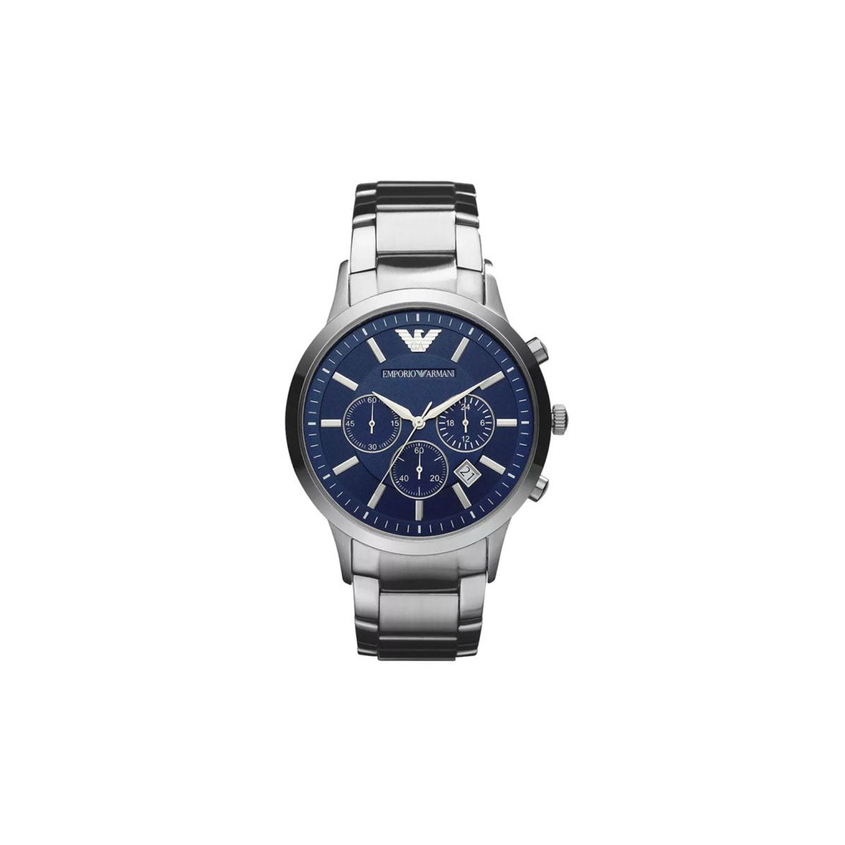 Emporio Armani AR2460 Men's Watch 46 Mm Silver